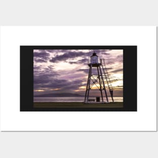 Silloth Lighthouse, Cumbria, On The Solway Firth Posters and Art